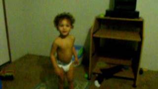 baby arthur dancing his diaper off