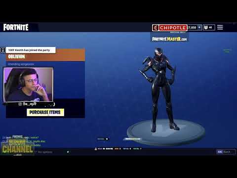 TSM Myth Reacts to the *NEW* OBLIVION SKIN Fortnite Streamers