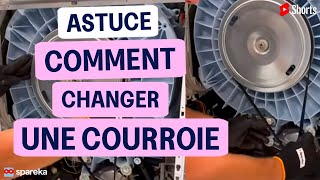 Changer une courroie de lave-linge 👉 in the👃 ! #tips #tutorial #reparation #courroie #lavelinge