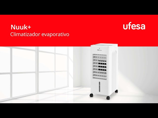 Climatizador Evaporativo Ufesa Nuuk+ 6L Blanco Panel Táctil video