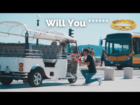 TRUTH OR DARE GONE WRONG! PROPOSING IN PUBLIC LISBON PORTUGAL!😱