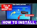 How To Install Windows 7 From USB PenDrive Simple Method On An All In One Smart PC