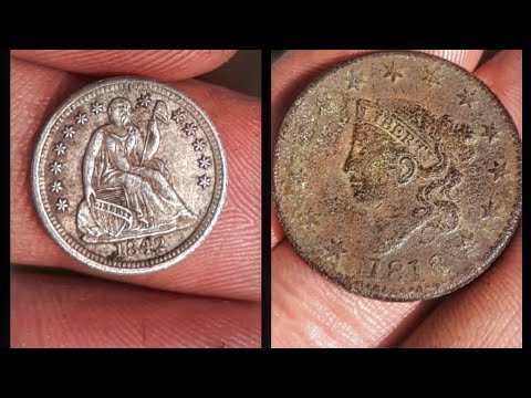 Tiny Silver and a 203 Year Old Coin! #treasurehunting #Pennsylvania