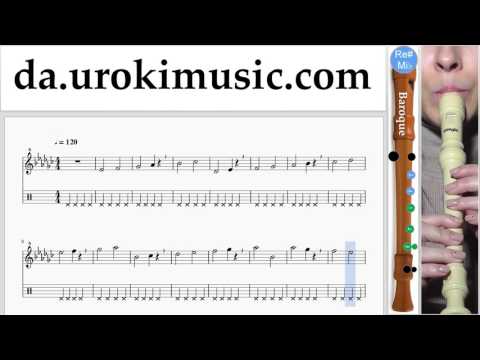 Blokfløjteundervisning (Barok) Charlie Puth - Attention Uddannelse Metode Del 1 øvelser um-i246