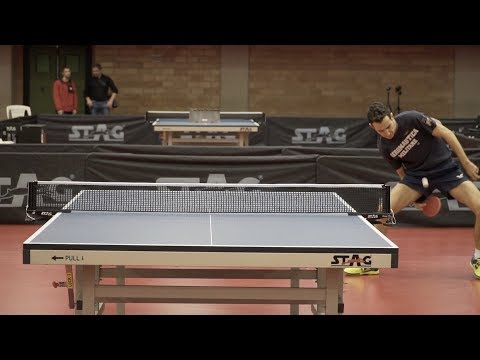 Table Tennis amazing "Under the leg" shot | Mihai Bobocica (Italy)