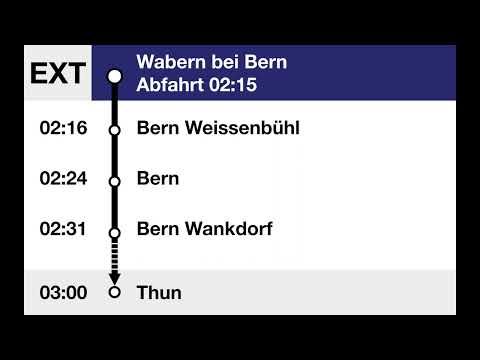 BLS Ansage • Extrazug • Begrüssung Wabern b. Bern – Bern – Thun
