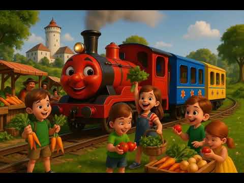 Ide, ide vláčik – Slovenské detské pesničky | Slovak Folk Song | Kids Train Song