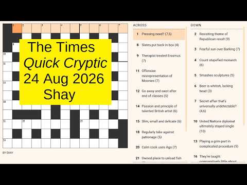 The Times Quick Cryptic 3388