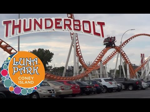 Off-ride footage of a Thunderbolt train