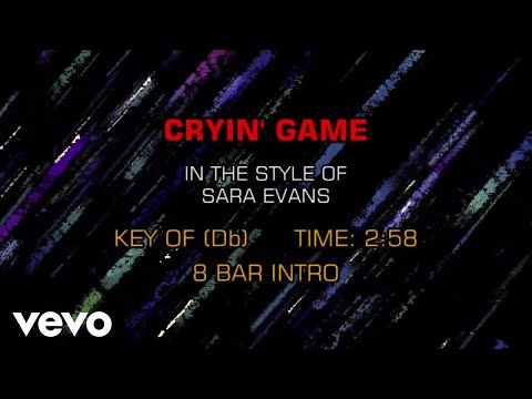 Sara Evans - Cryin' Game (Karaoke)