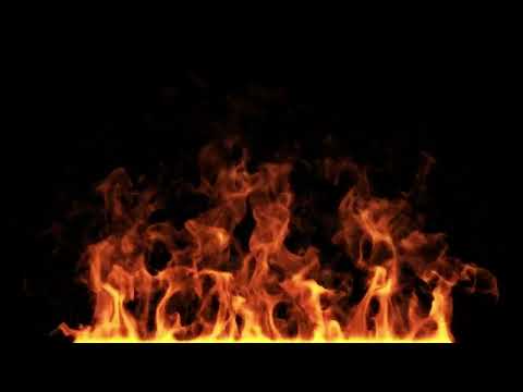 Fire 4K Loop Background Alpha | Seamless Fire Background Loop