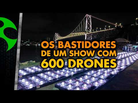 BEHIND THE SCENES of a show with 600 DRONES in Floripa