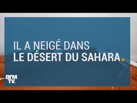 Ain Sefra en Algérie sous la neige