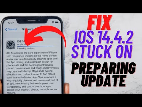 iOS 14.4.2 Update Stuck On Preparing Update Fixed Here !! Fix iOS Update Failed On iPhone
