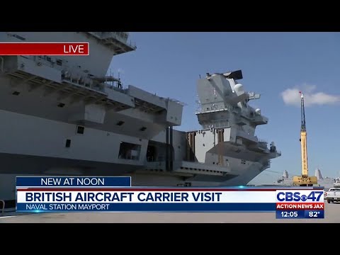 British ship at Naval Station Mayport | HMS Queen Elizabeth in Florida
