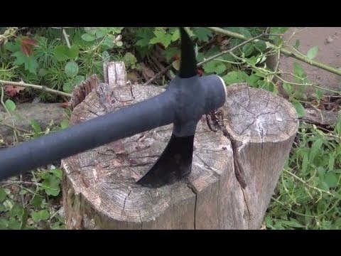 Cold Steel Spike Hawk Review, Re-Grip, Wrap, and Chopping