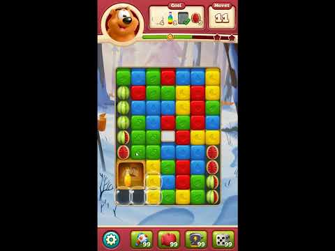 Toon Blast Level 7704 - NO BOOSTERS 🐻🐺🐱 | SKILLGAMING ✔️