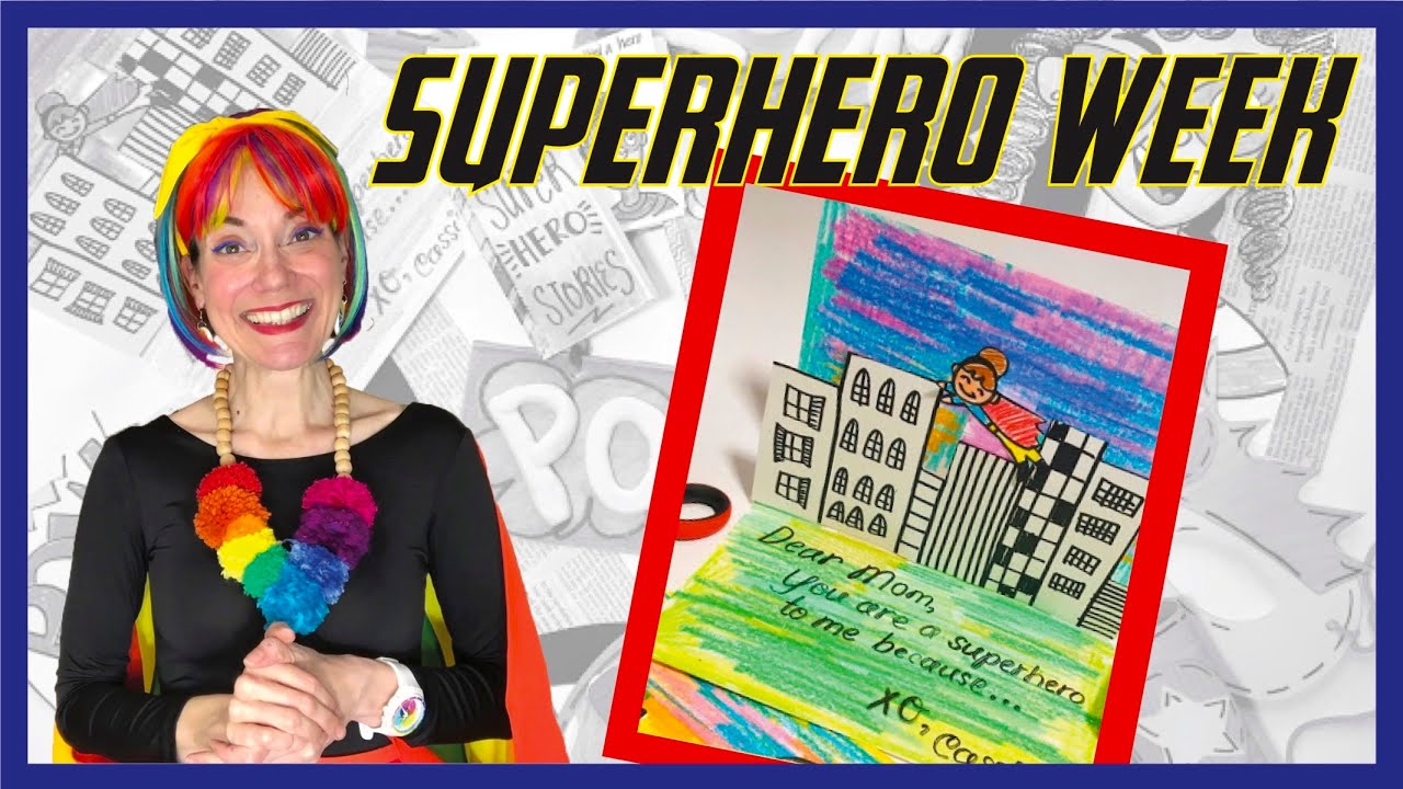 How to create a Superhero Pop Up Card | Superhero Week