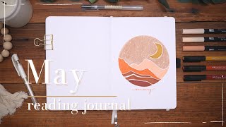 May Reading Journal with Me / Plan with Me / Book Journal / Art Journal / Relaxing Journal with Me