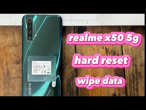 Realme x50 5g unlocks hard reset wipe data ปลดล็อก ง่ายๆ ไม่ติด gmail ไม่ใช้คอม