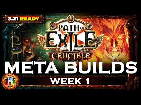 [PoE 3.21] CRUCIBLE META BUILDS - MOST PLAYED - CRUCIBLE LEAGUE - POE BUILDS