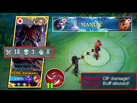 BUFF HAYABUSA VS META GLOBAL PAQUITO (Intense match) iPHONE 11 PRO MAX GAMEPLAY! | MLBB