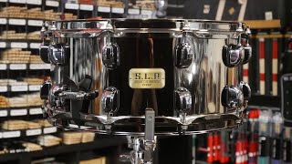 Video thumbnail for Tama S.L.P 14" x 6 5" Black Brass Snare Drum by Drum Depot