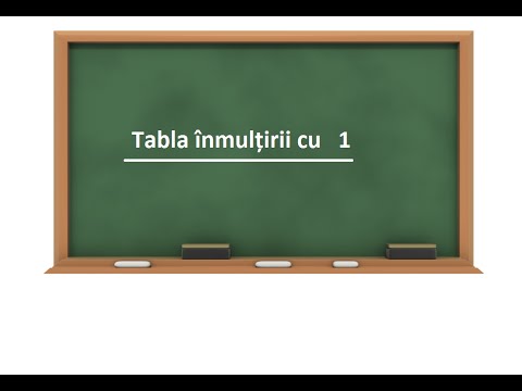 Tabla înmulțirii cu 1 [Video]