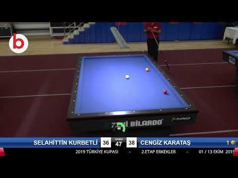 SELAHİTTİN KURBETLİ & CENGİZ KARATAŞ Bilardo Maçı - 2019 VETERANLAR 2.ETAP-V FİNAL