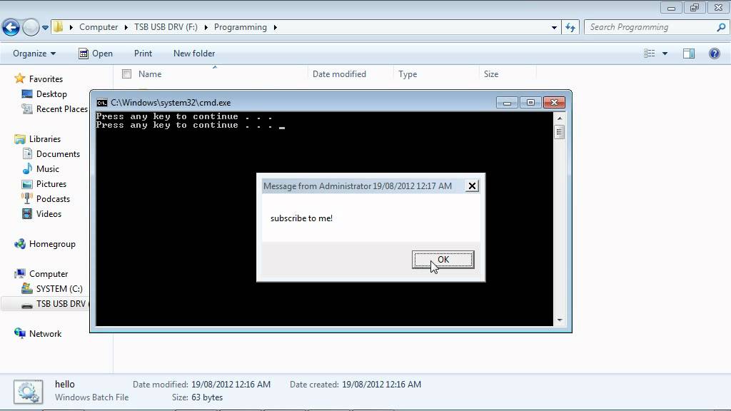 Basic Batch Programming - Tutorial 1