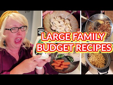 CHEAP LARGE FAMILY SLOW COOKER MEALS | Budget Recipes...
