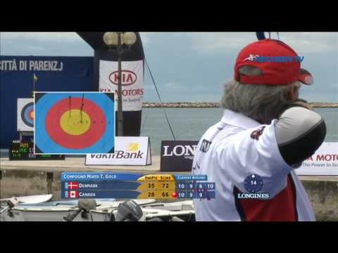 Denmark v Canada – compound mixed team gold | Porec 2010 Archery World Cup S1