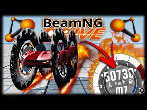 O NOVO CARRO MAIS RÁPIDO DO BEAMNG - 50.000 km/h - Jogando Beamng Drive