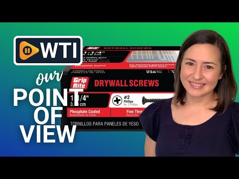 Grip-Rite #6 X 1-1/4"" Phillips Bugle Head Fine Thread Sharp Point Drywall to Metal Stud Screw - WTI product video review
