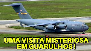 We were filming when suddenly a Boeing C17 appeared at Guarulhos Airport.