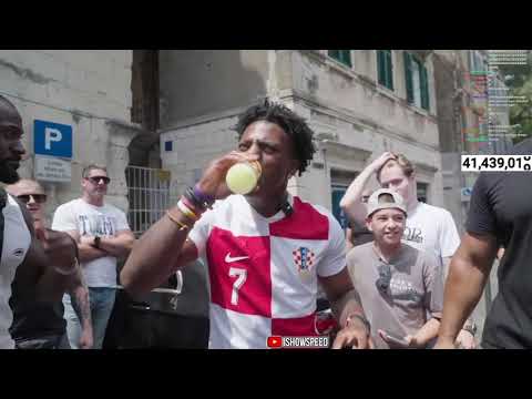 IShowSpeed tried Jana and Cedevita! 🇭🇷