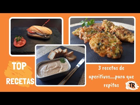 3 RECETAS DE APERITIVOS - PATÉ DE FALSO CENTOLLO - PIRIPI - TORTITAS CON VERDURAS