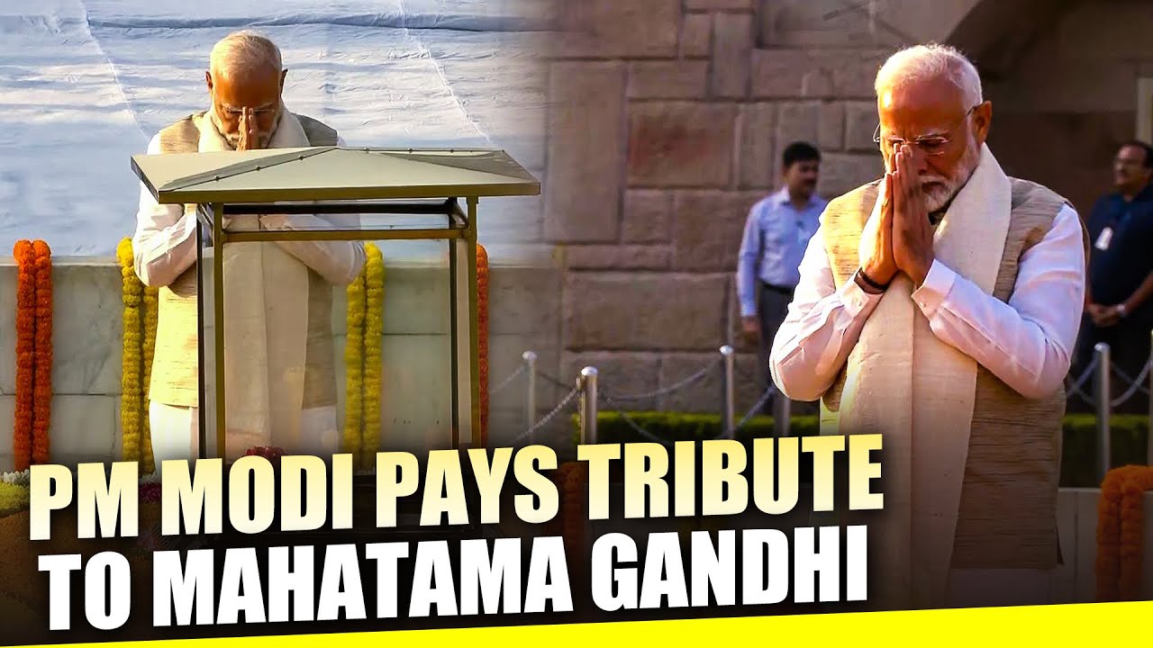 LIVE: PM Narendra Modi pays floral tributes to Mahatma Gandhi at Rajghat | New Delhi |Gandhi Jayanti