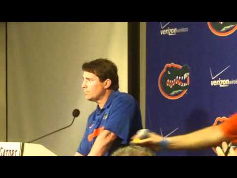 Will Muschamp on the Orange and Blue spring game