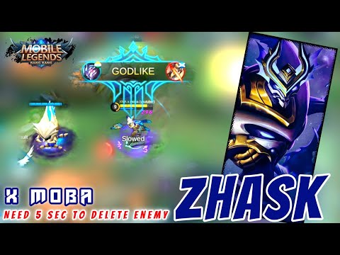 Zhask The Gamechanger Delete Enemy In 5 Sec | Zhask Ultimate Damage Gameplay : Mobile Legends