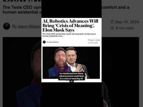 Elon Musk's shocking prediction! Robots surpassing humans? 🤔 #AI #Future