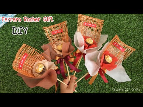 DIY Ferrero Rocher Gift.How to make Chocolate Bouquet. DIY.Candy  Bouquet Tutorial.