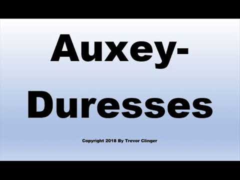How To Pronounce Auxey-Duresses (Wine)