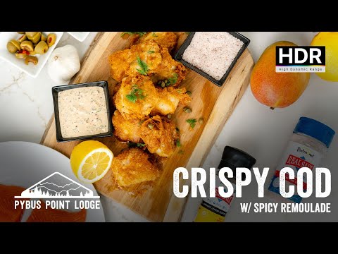 Batter Up! Tantalizing Beer-Battered Cod with Zesty Remoulade Sauce!"