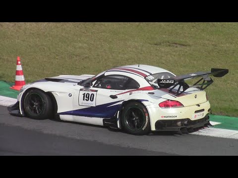 3x BMW Z4 GT3 Racing Hard! - LOUD V8 Sounds!