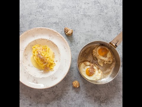 Tagliolini al tartufo & Uova al  tegamino e tartufo bianco | Chef Stefano De Gregorio | Saporie