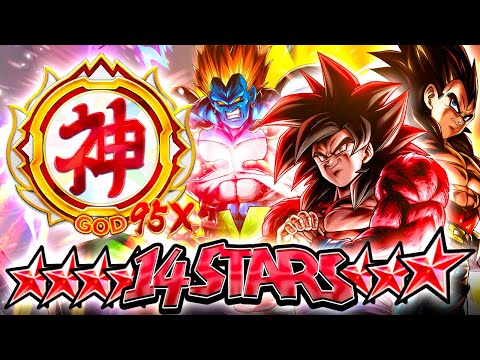 (Dragon Ball Legends) GOD RANK #95 WITH FULL OFFENSE DOUBLE ULTRA SSJ4S!