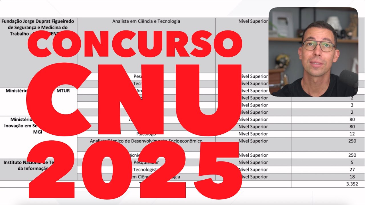CNU 2025 competition announced: check out the details and best positions (CPNU 2025)