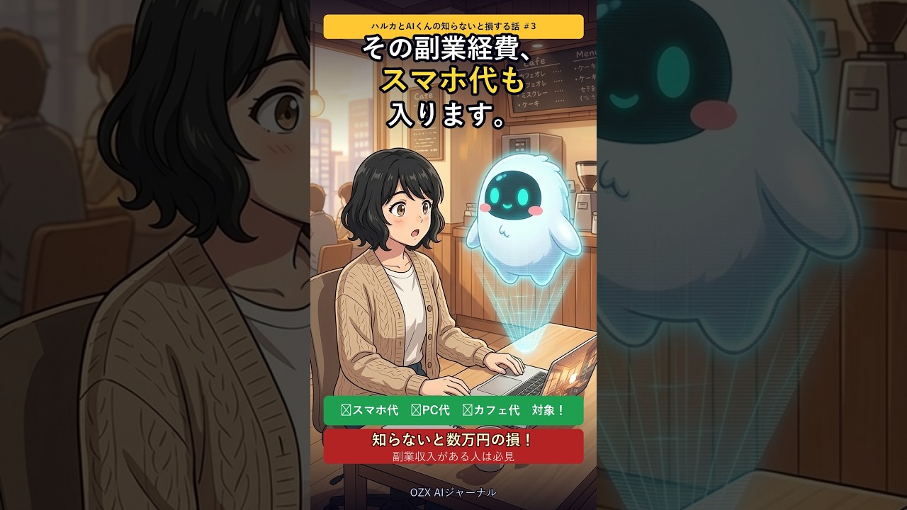 ハルカとAIくん ep3 副業経費（スマホ代も入る）