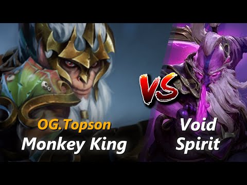 How to Monkey King mid vs Void Spirit (feat. Topson) | First 10 minutes